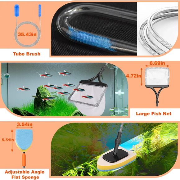 SEAOURA 7-in-1 Aquarium Cleaning Tool - Picture 6 of 8